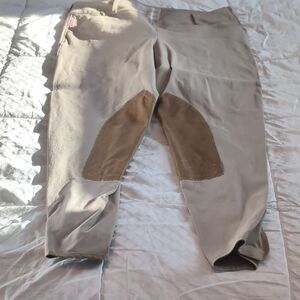 Tailored Sportsman Trophy Hunter Side Zip Breeches Tan Ladies 34R